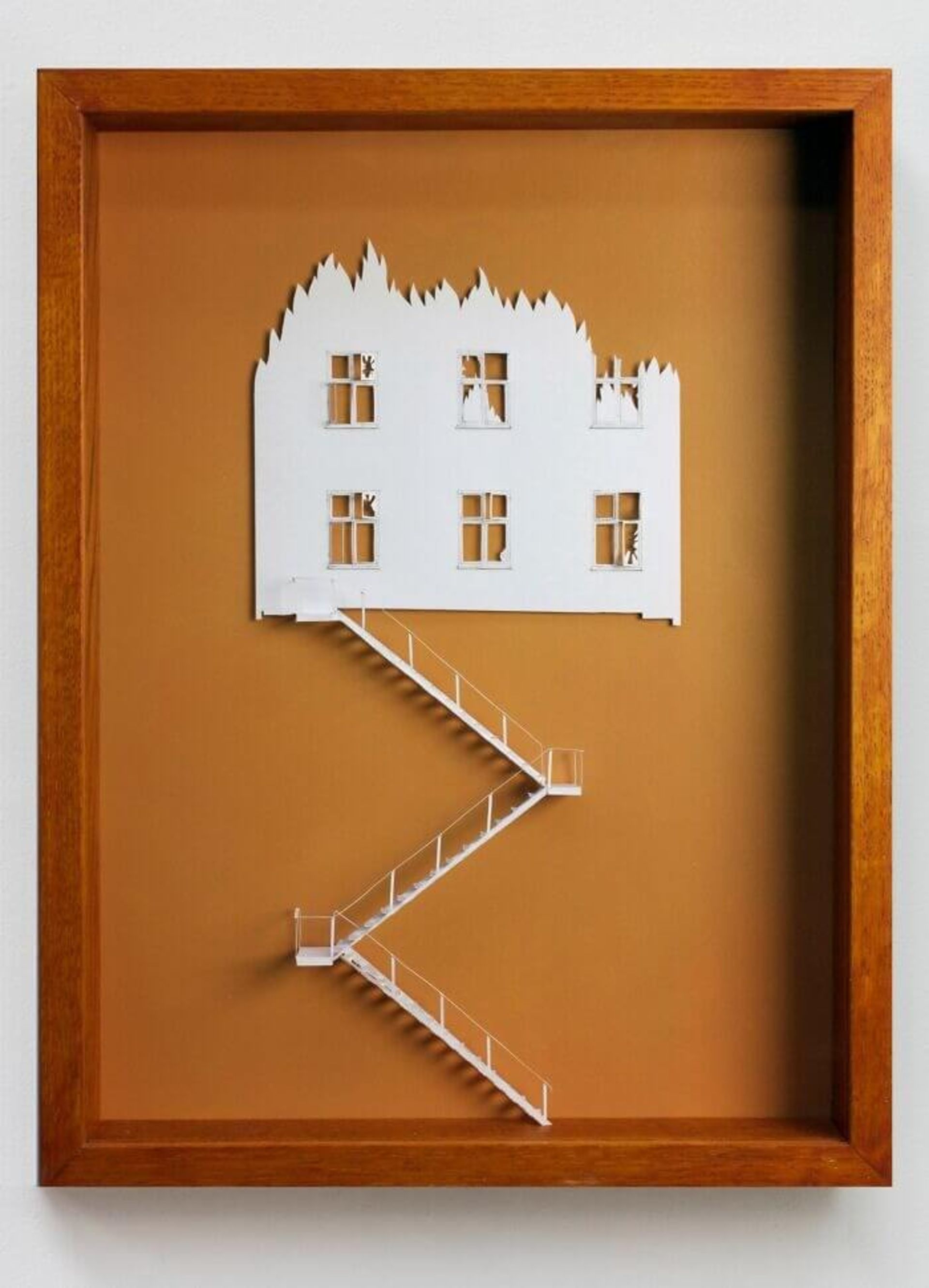 ساخت تابلوی سه بعدی ساختمان با کاغذ 