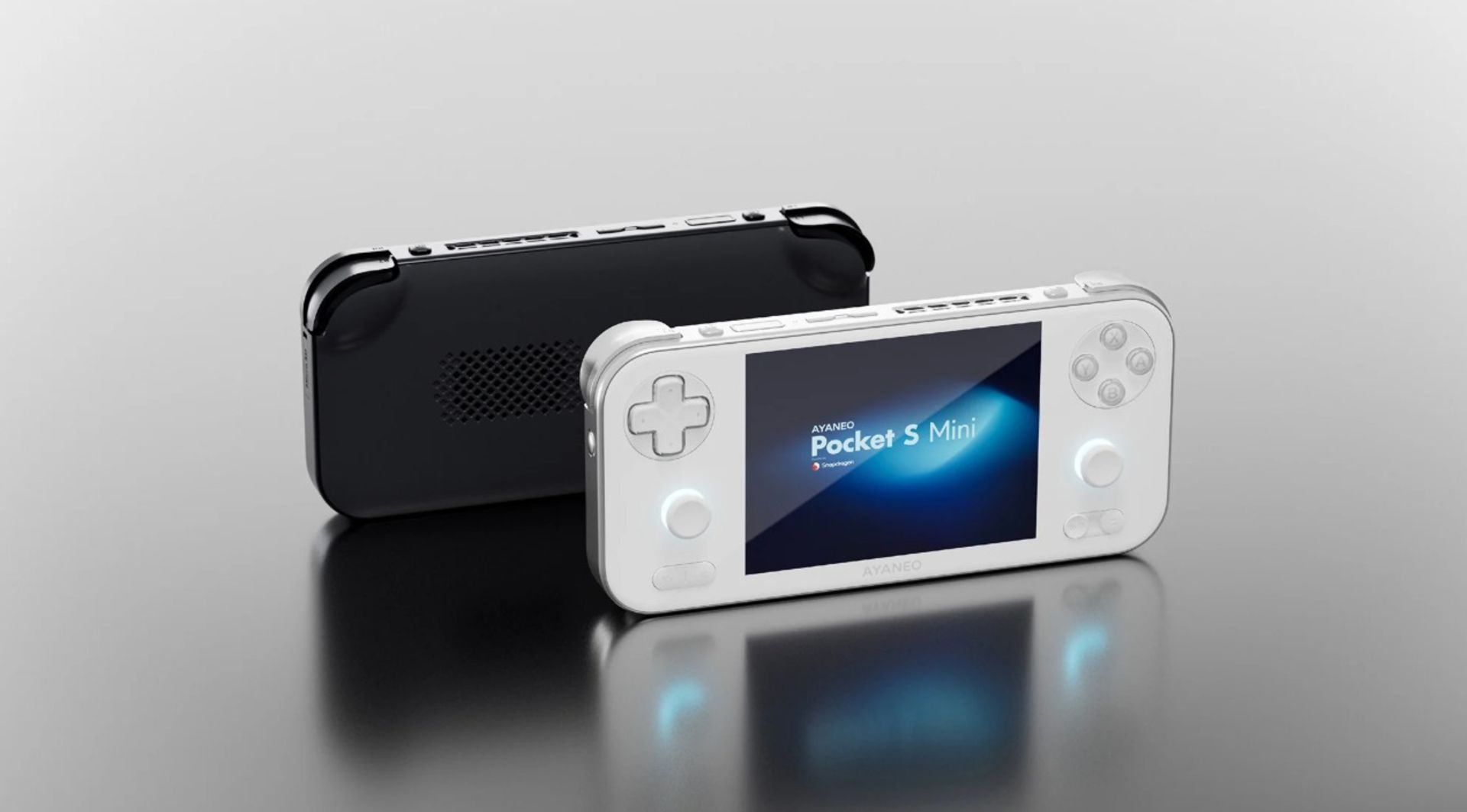 نمای جلو و پشت کنسول دستی آیانئو پاکت اس مینی