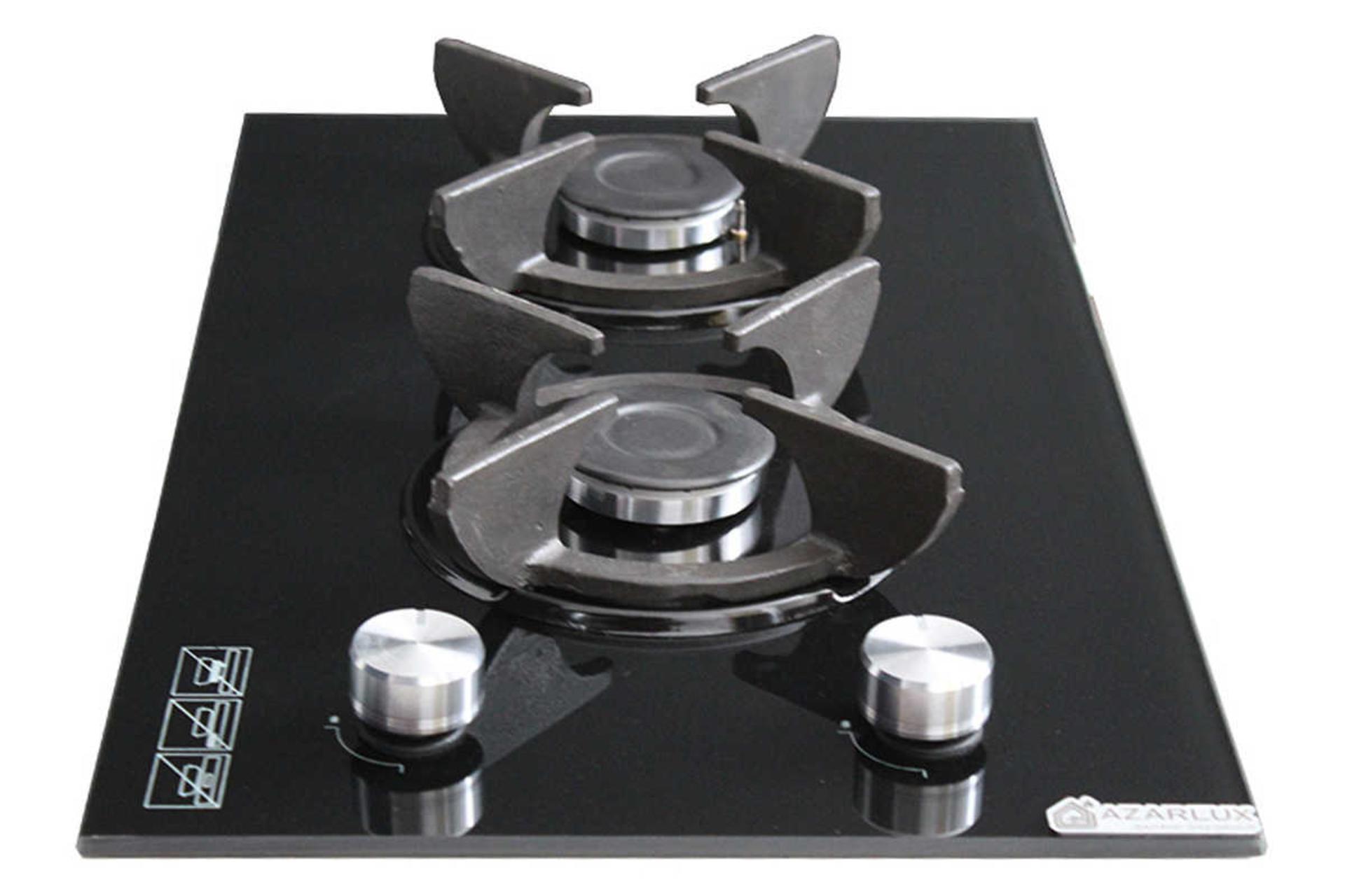 نمای جلوی اجاق گاز صفحه ای آذرلوکس G02NL-14B