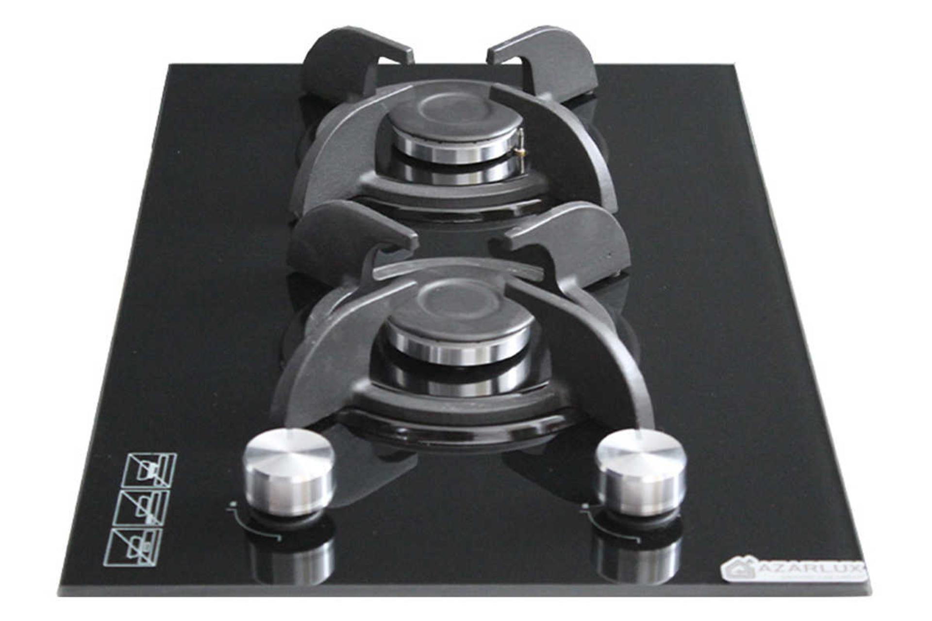 نمای جلوی اجاق گاز صفحه ای آذرلوکس G02NL-6B