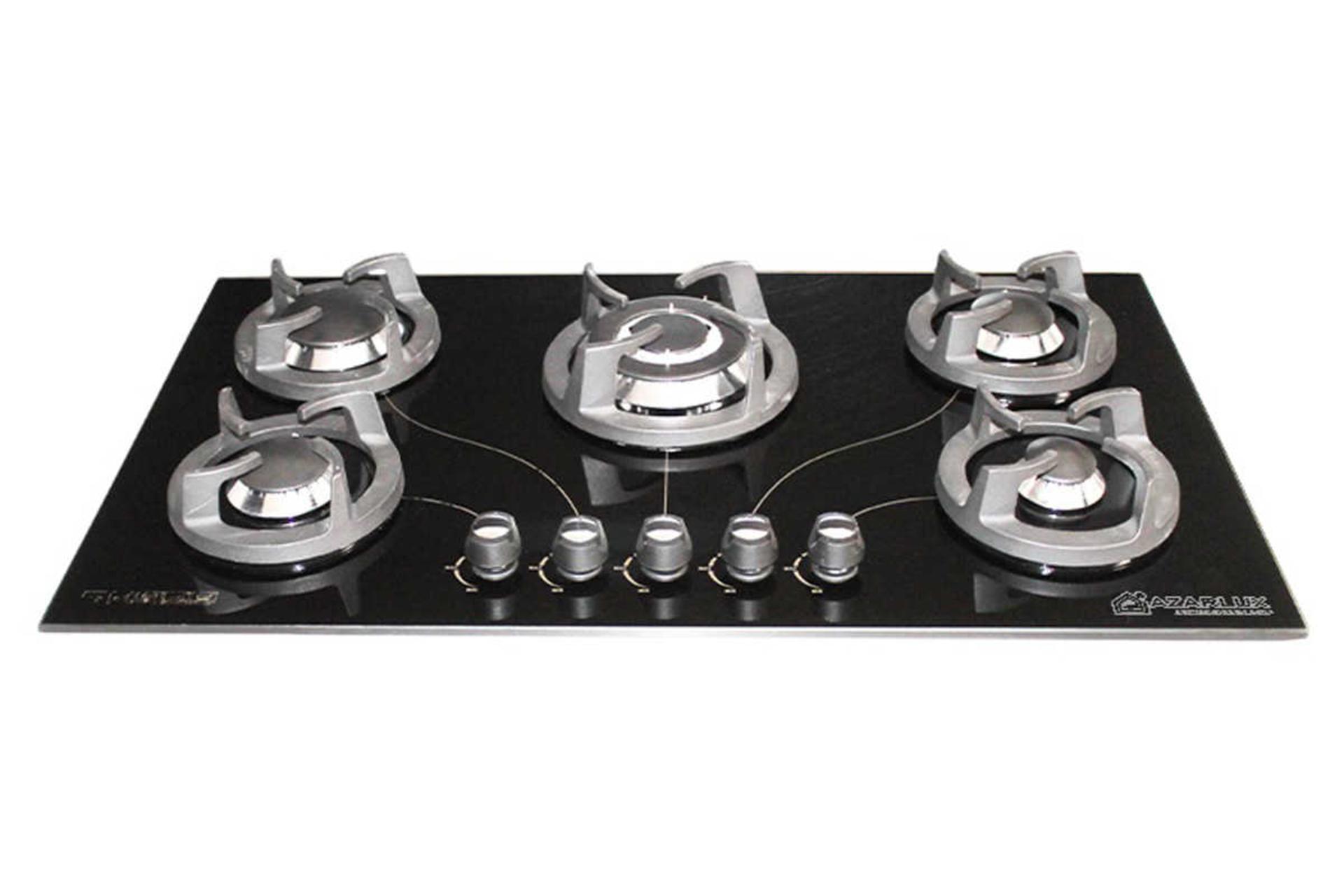 نمای جلوی  اجاق گاز صفحه ای آذرلوکس G05ME-C10B