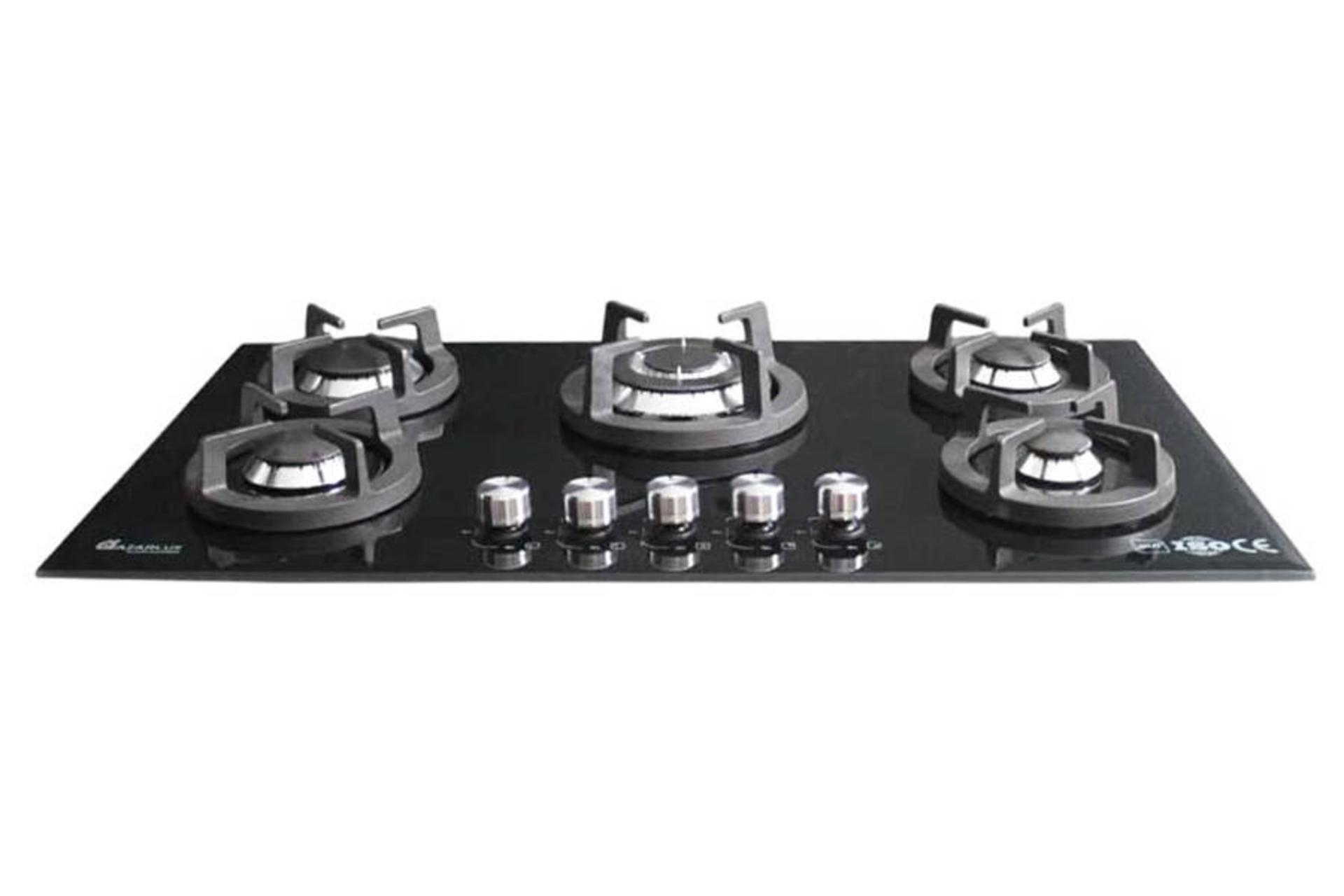 نمای جلوی اجاق گاز صفحه ای آذرلوکس G05ML-C17B