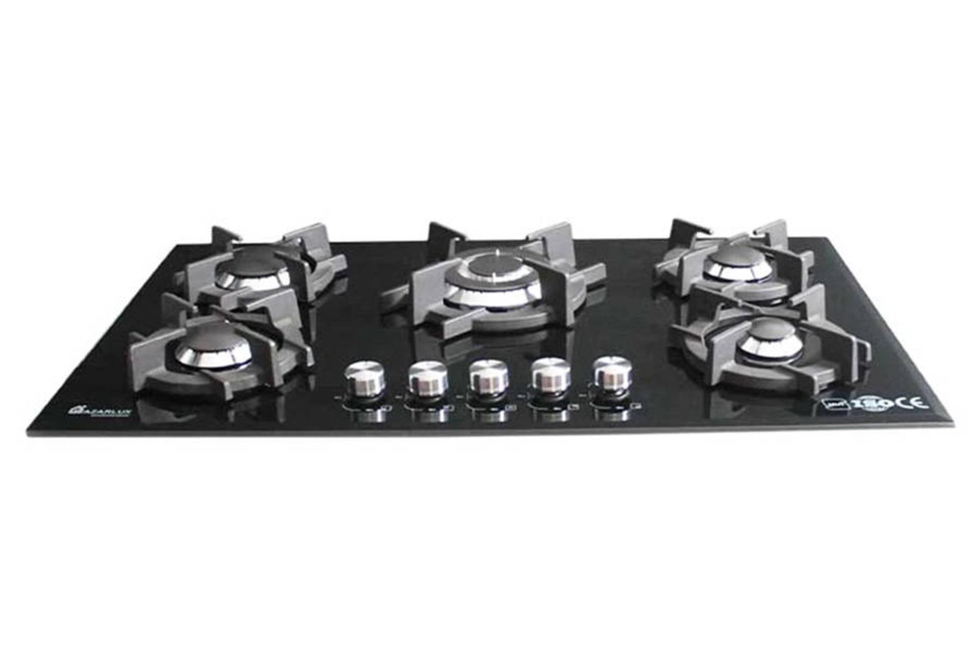 نمای جلوی اجاق گاز صفحه ای آذرلوکس G05ML-C18B