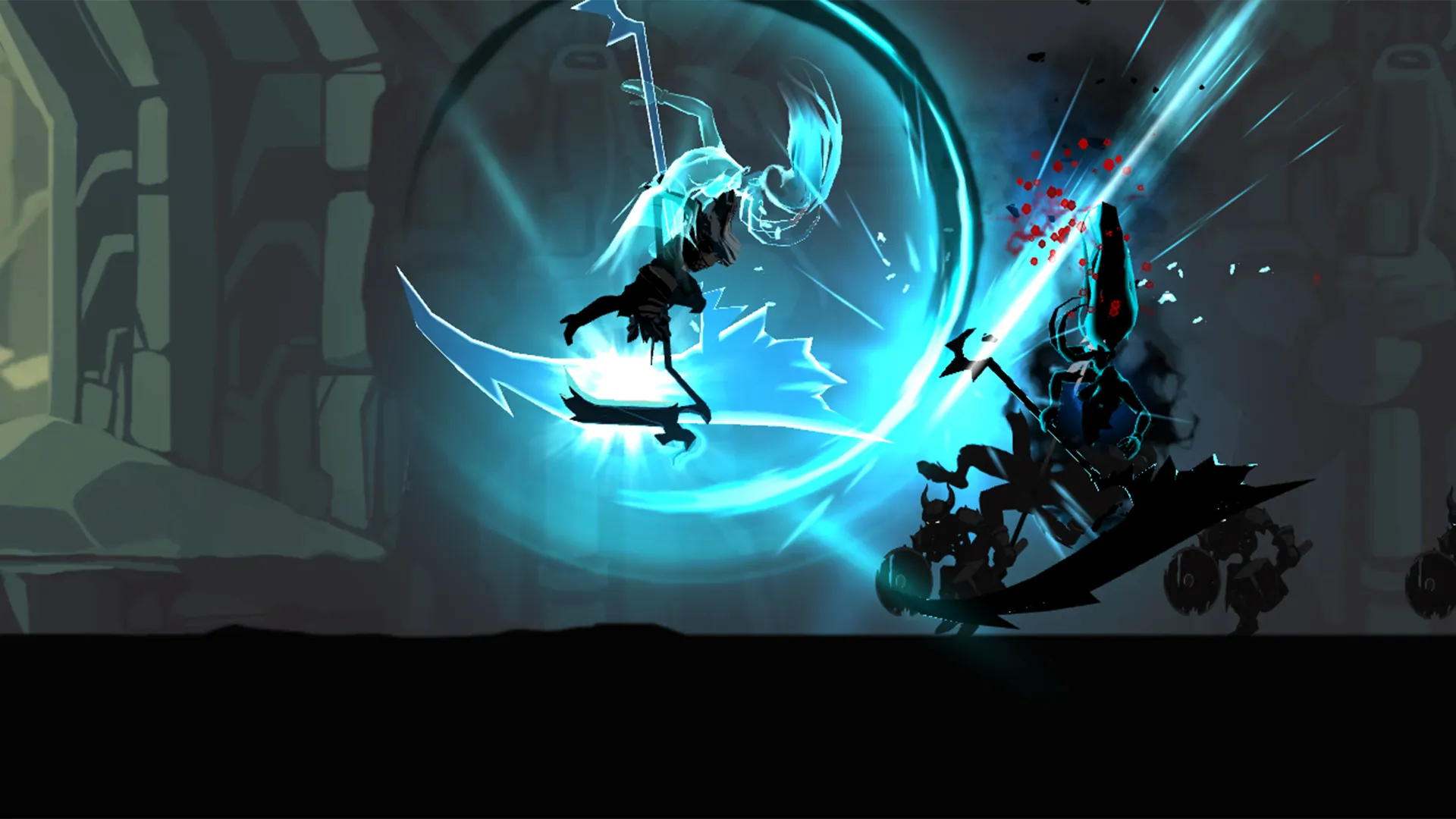 نینجایی در حال مبارزه با موجودی دیگر در بازی Shadow of death