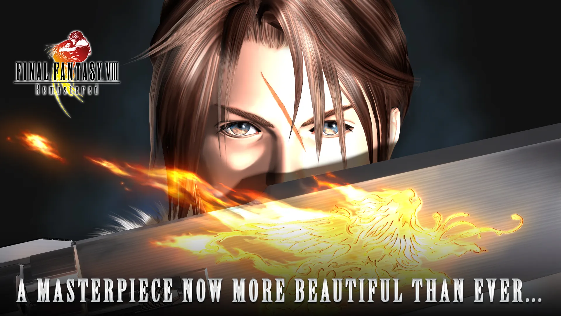 یکی از کاراکتر‌های اصلی بازی Final Fantasy 8 پشت آتش