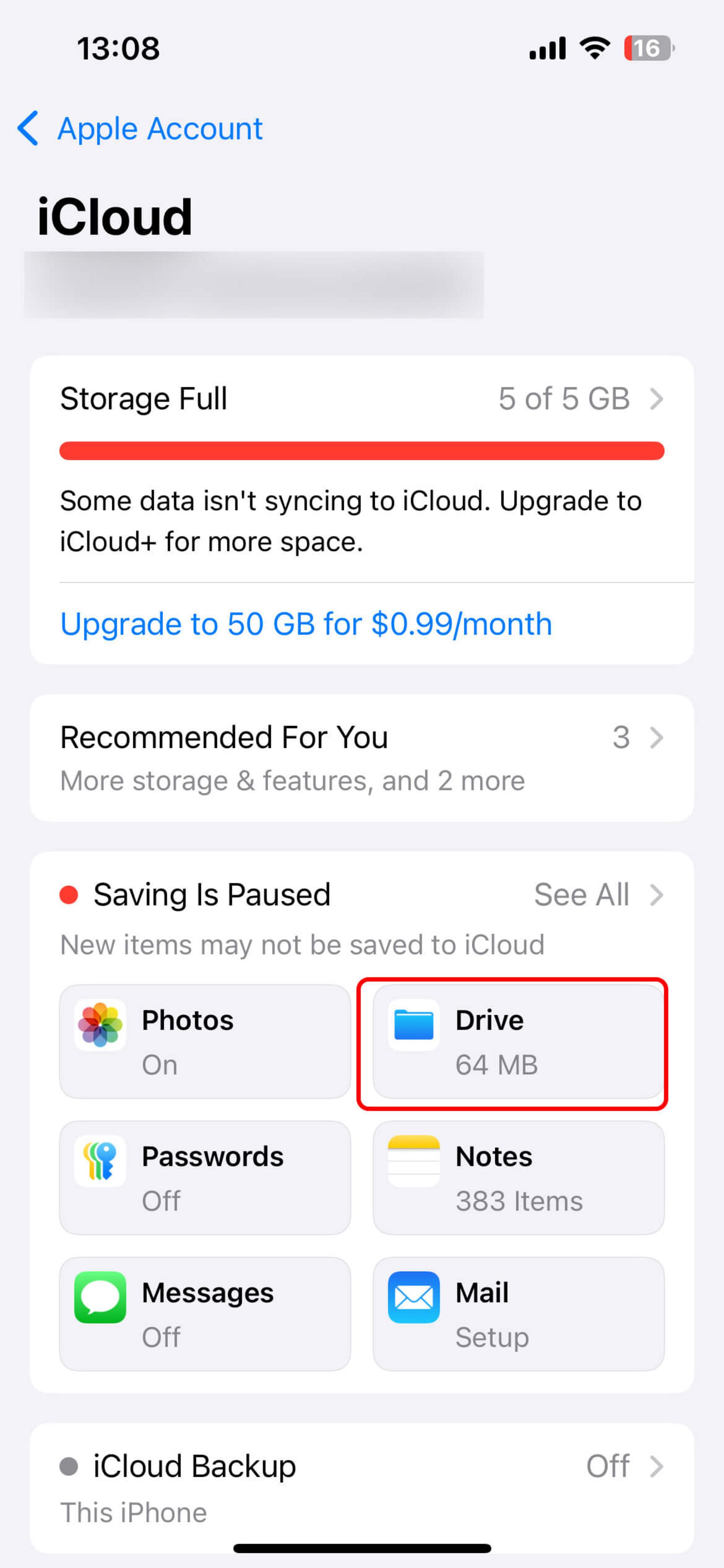 صفحه icloud