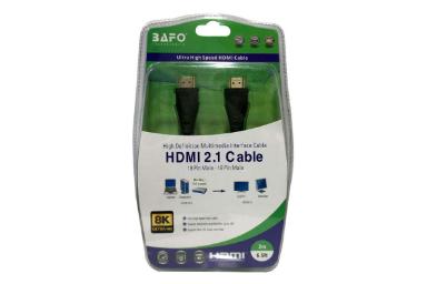 کابل HDMI بافو  HDMI BF-8K 8K 60Hz نسخه 2.1 با طول 2 متر نمای جعبه