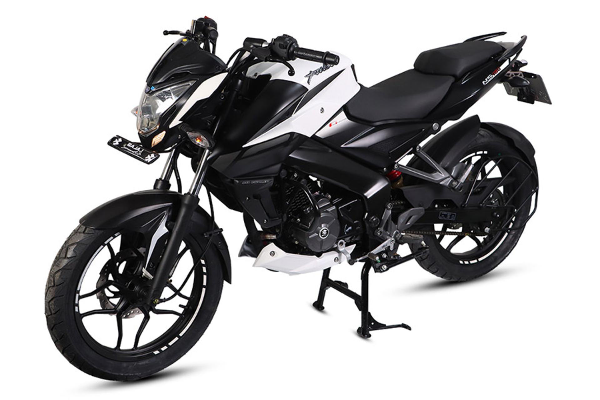 موتورسیکلت باجاج پالس Bajaj Pulsar NS160 نمای جلو و جانبی