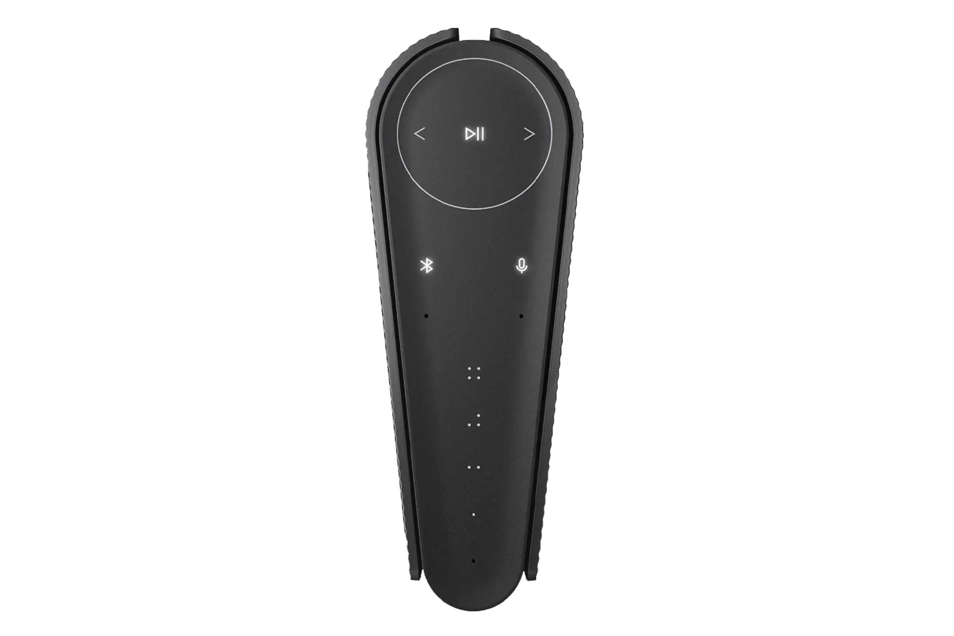 نمای بالا و دکمه های کنترل اسپیکر بنگ اند اولافسن Beosound Emerge