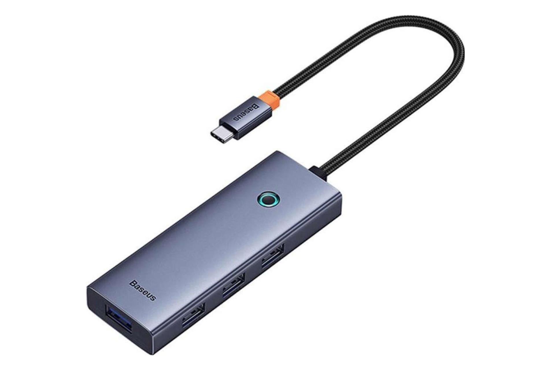 بدنه آلومینیومی هاب USB-C باسئوس 5 پورت مدل BS-OH110