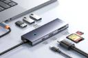 درگاه های هاب USB-C باسئوس 7 پورت مدل BS-OH159