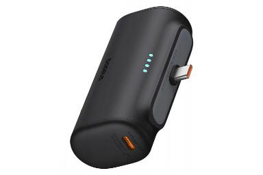 پاور بانک باسئوس Compact Type-C Edition با ظرفیت 5000 میلی‌آمپر ساعت رنگ مشکی