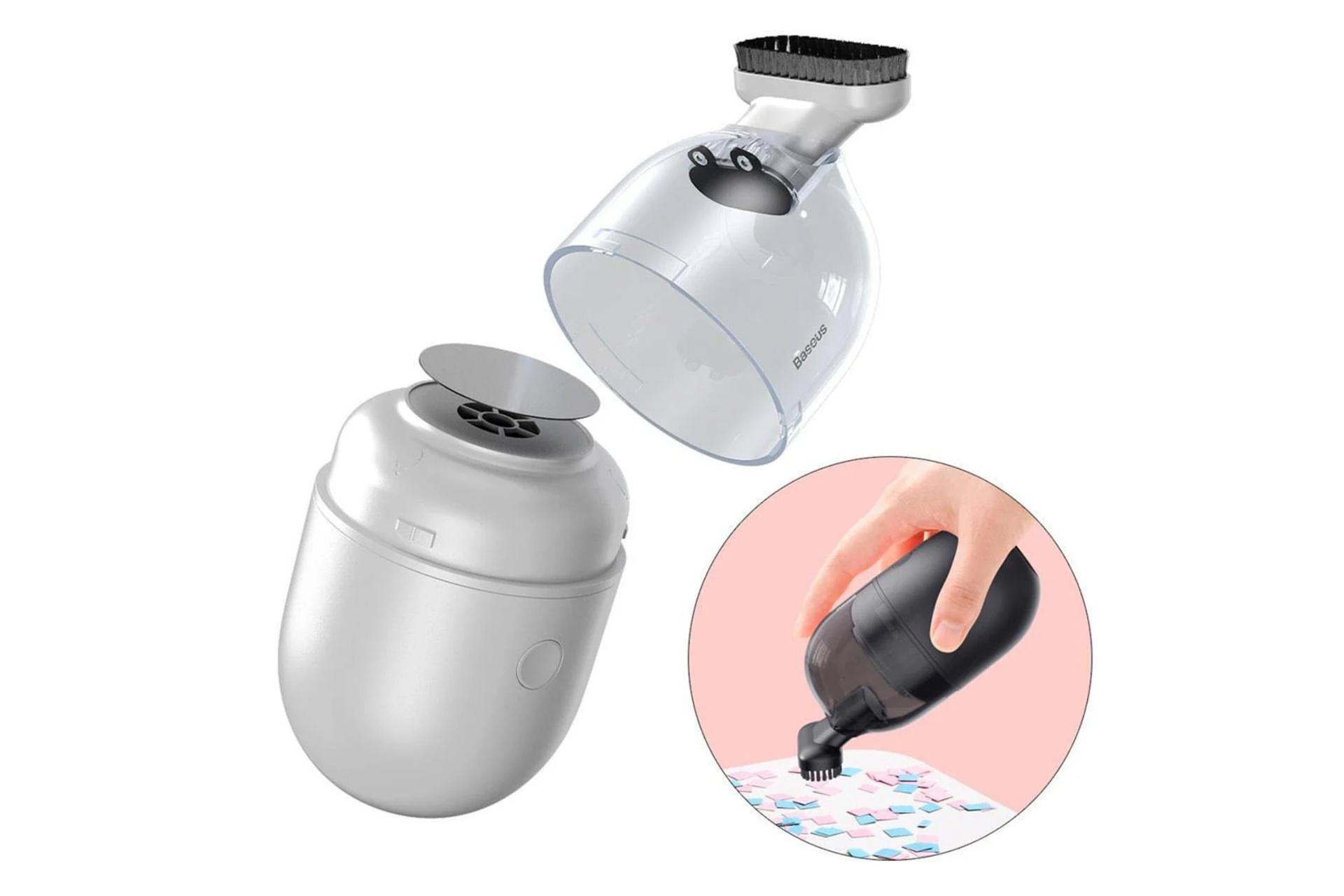قابلیت جدا شدن از بدنه در جارو شارژی باسئوس مدل CRXCQC2-01 Desktop Vacuum Cleaner