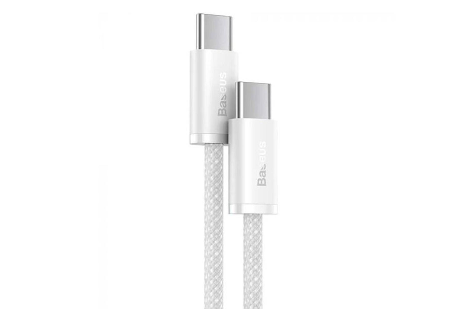 کابل شارژ باسئوس Baseus Dynamic 4 Type-C to Type-C رنگ سفید