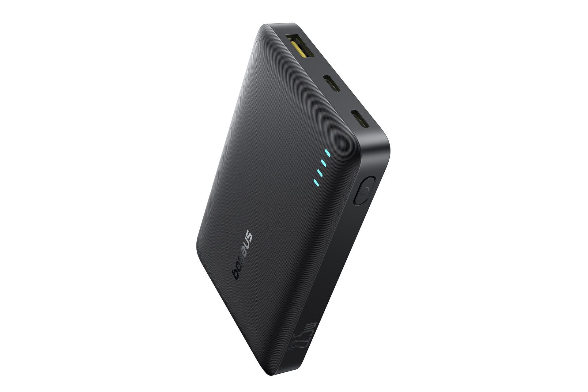 پاور بانک باسئوس Baseus EnerFill FP21 10000mAh مشکی از نمای کناری