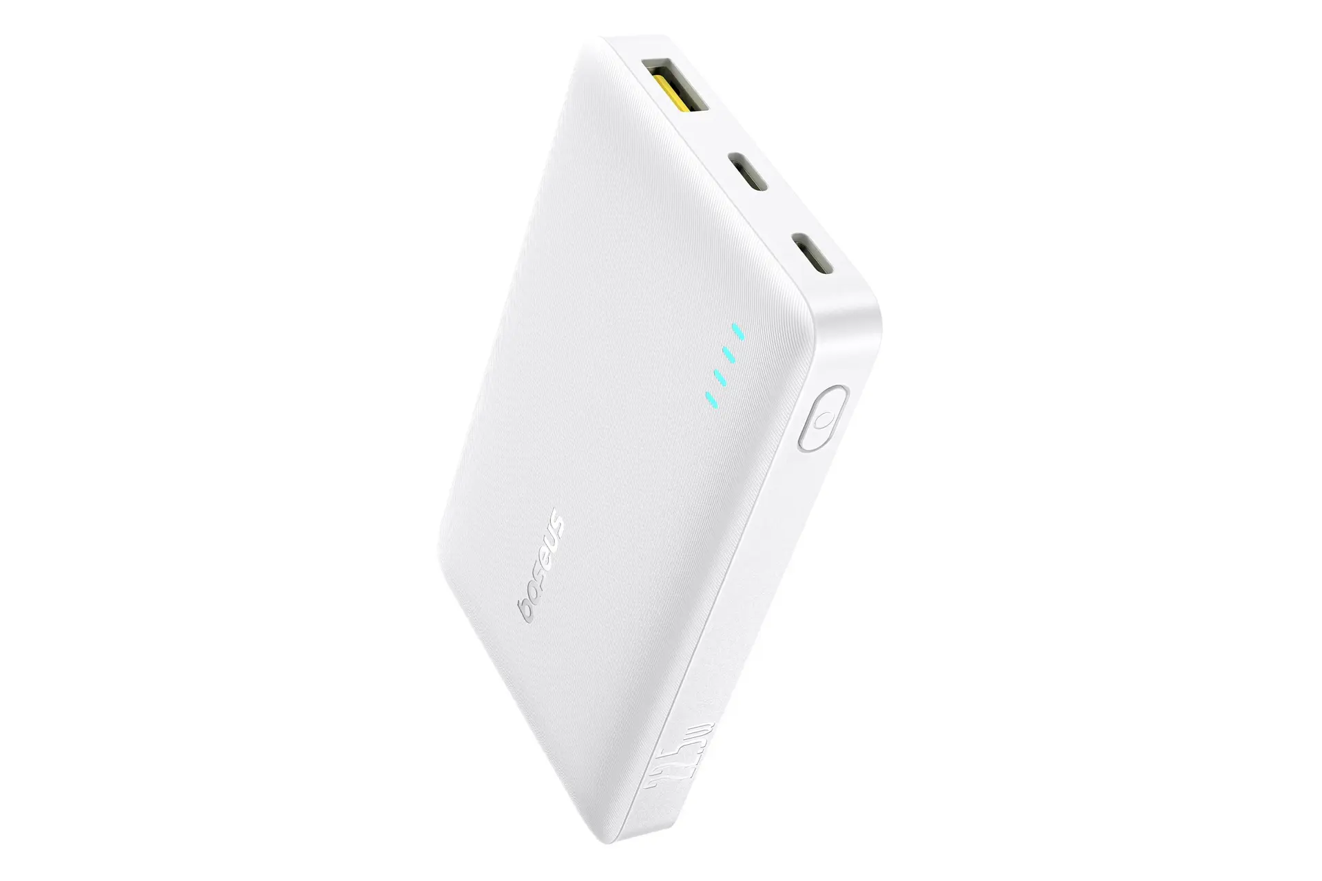 پاور بانک باسئوس Baseus EnerFill FP21 10000mAh سفید از نمای کناری