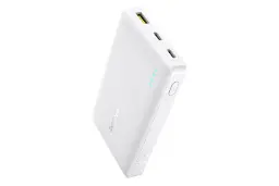 پاور بانک باسئوس Baseus EnerFill FP21 10000mAh سفید از نمای کناری