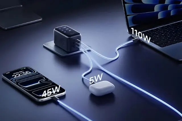 شارژر گالیم نیترید جدید بیسوس با سه پورت USB-C و نمایشگر ۱٫۸ اینچ معرفی شد