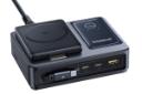 سمت چپ شارژر باسئوس Baseus Nomos 5-in-1 Desktop Charger