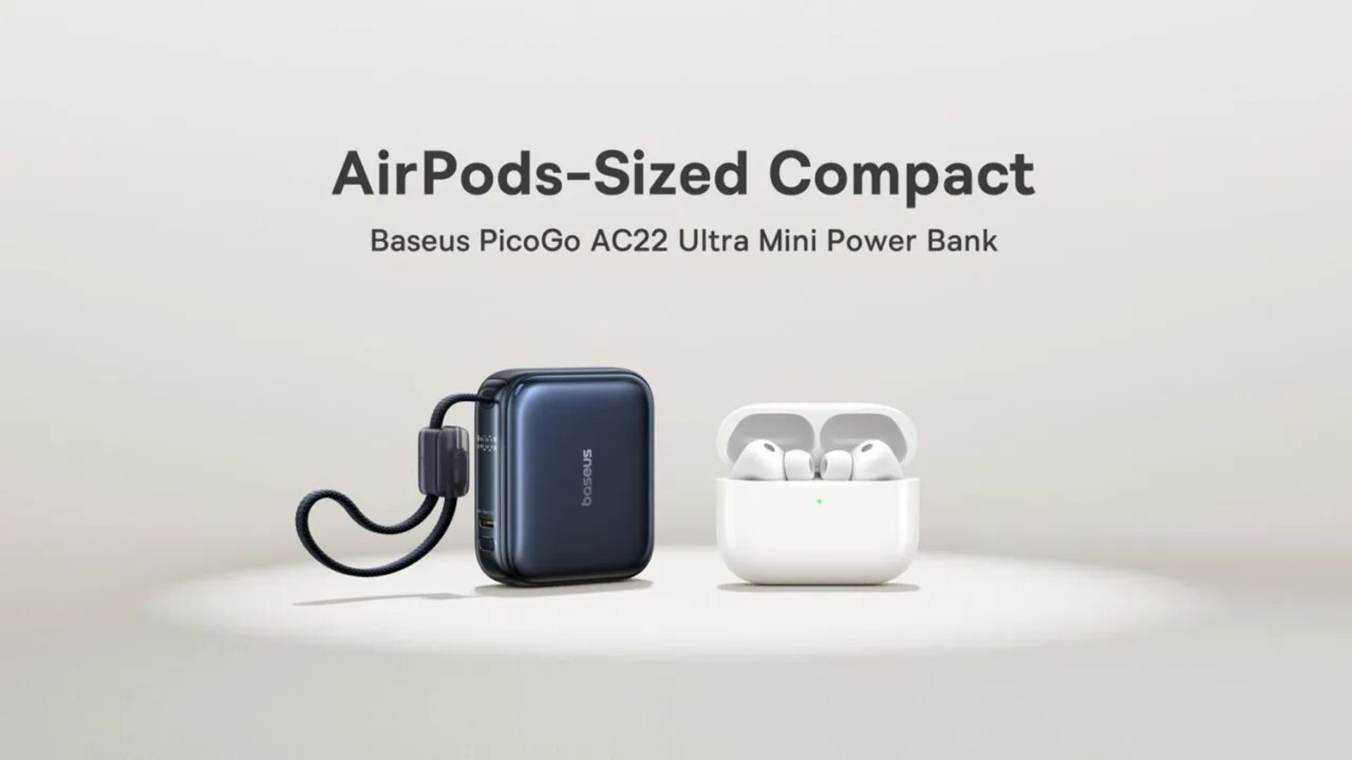 پاوربانک PicoGo AC22 Ultra-Mini Power Bank بیسوس در رنگ مشکی