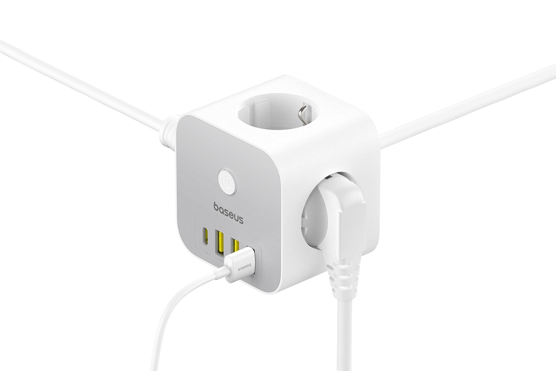 شارژر باسئوس Baseus PowerCombo Cube Power Strip 20W