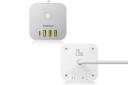 شارژر باسئوس Baseus PowerCombo Cube Power Strip 20W سفید