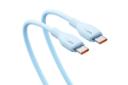 کانکتور و اتصال کابل شارژ USB باسئوس Type-C به Type-C مدل Pudding Series با طول 1.2 متر