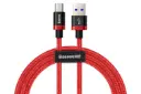 کابل شارژ USB باسئوس Type-A به Type-C مدل Purple Gold Red HW flash با طول 1 متر