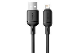 کابل شارژ باسئوس Baseus Silky Type-A to Lightning 2m