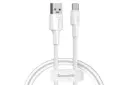 کابل شارژ USB باسئوس Type-A به Type-C مدل Series VOOC Flash با طول 1 متر رنگ سفید