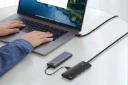 درگاه Type-A هاب USB-A باسئوس 4 پورت مدل WKQX030101