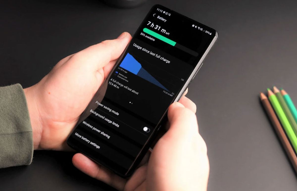 Samsung phone battery settings