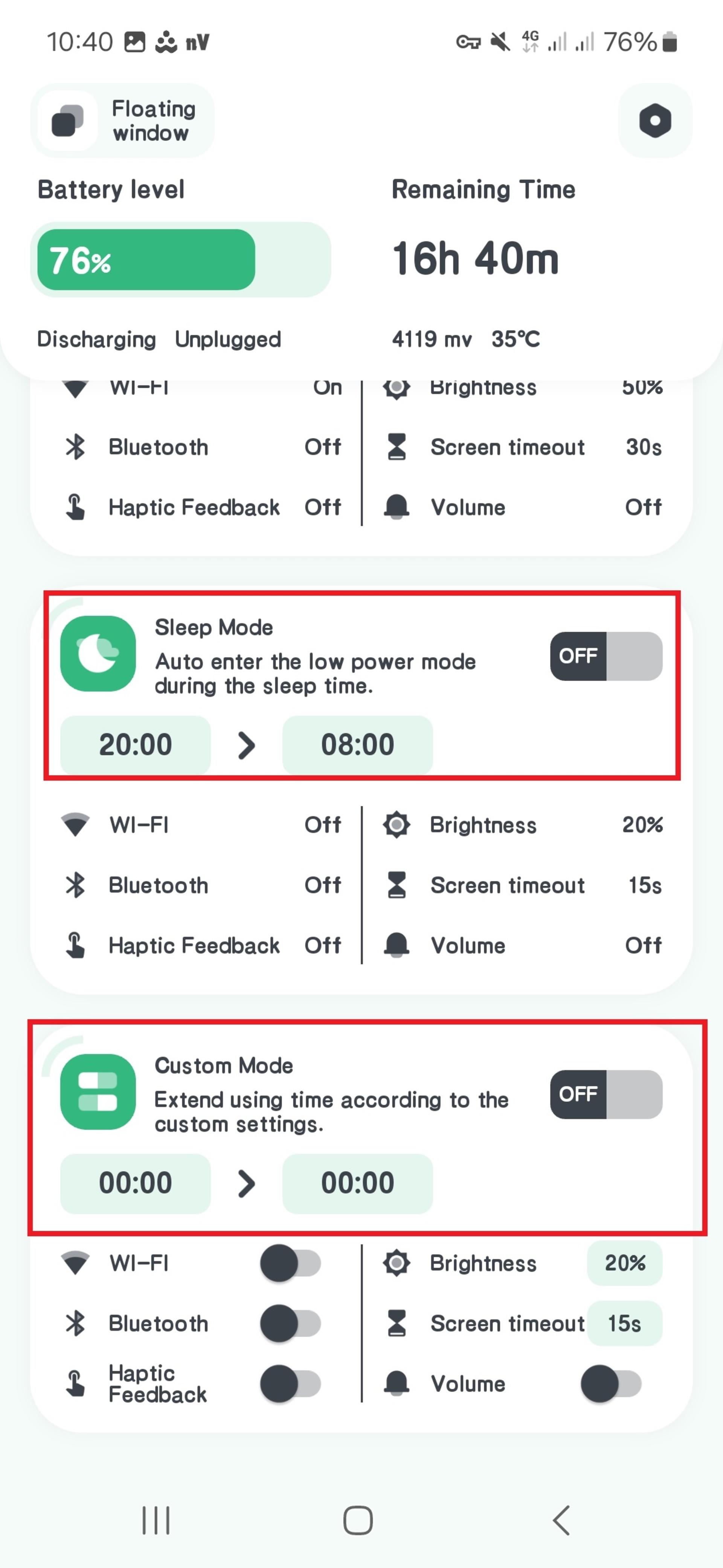 اپلیکیشن Battery Monitor