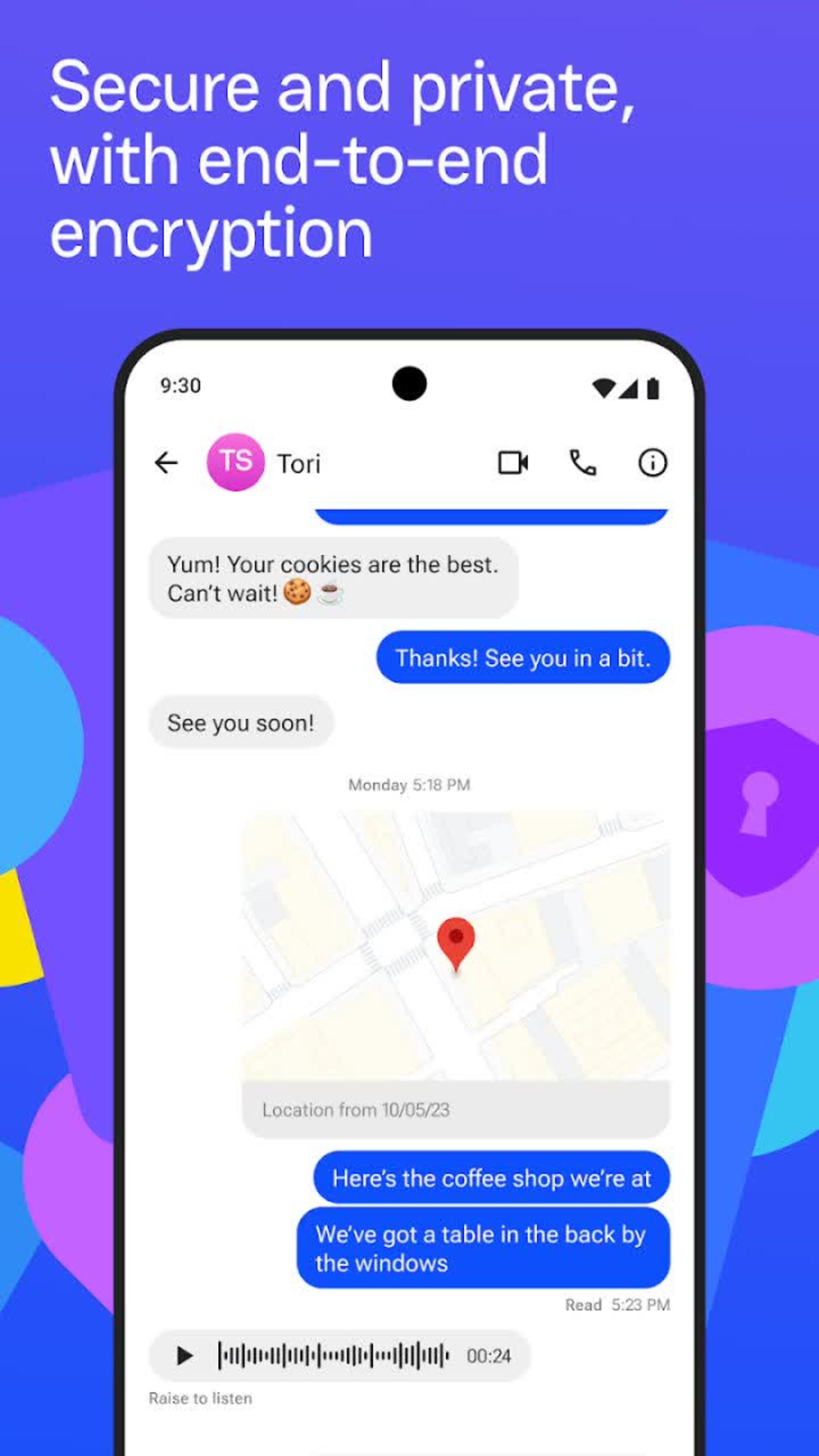 اشتراک گذاری ایمن مکان در نرم‌افزار Beeper Min