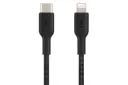 کابل شارژ USB بلکین Type-C به Lightning مدل BoostCharge Braided CAA004 با طول 3 متر مشکی