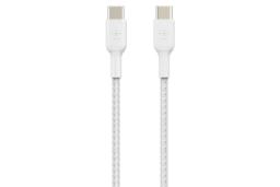 کانکتور و اتصال کابل شارژ USB بلکین Type-C به Type-C مدل BoostCharge Braided CAB004 با طول 2 متر