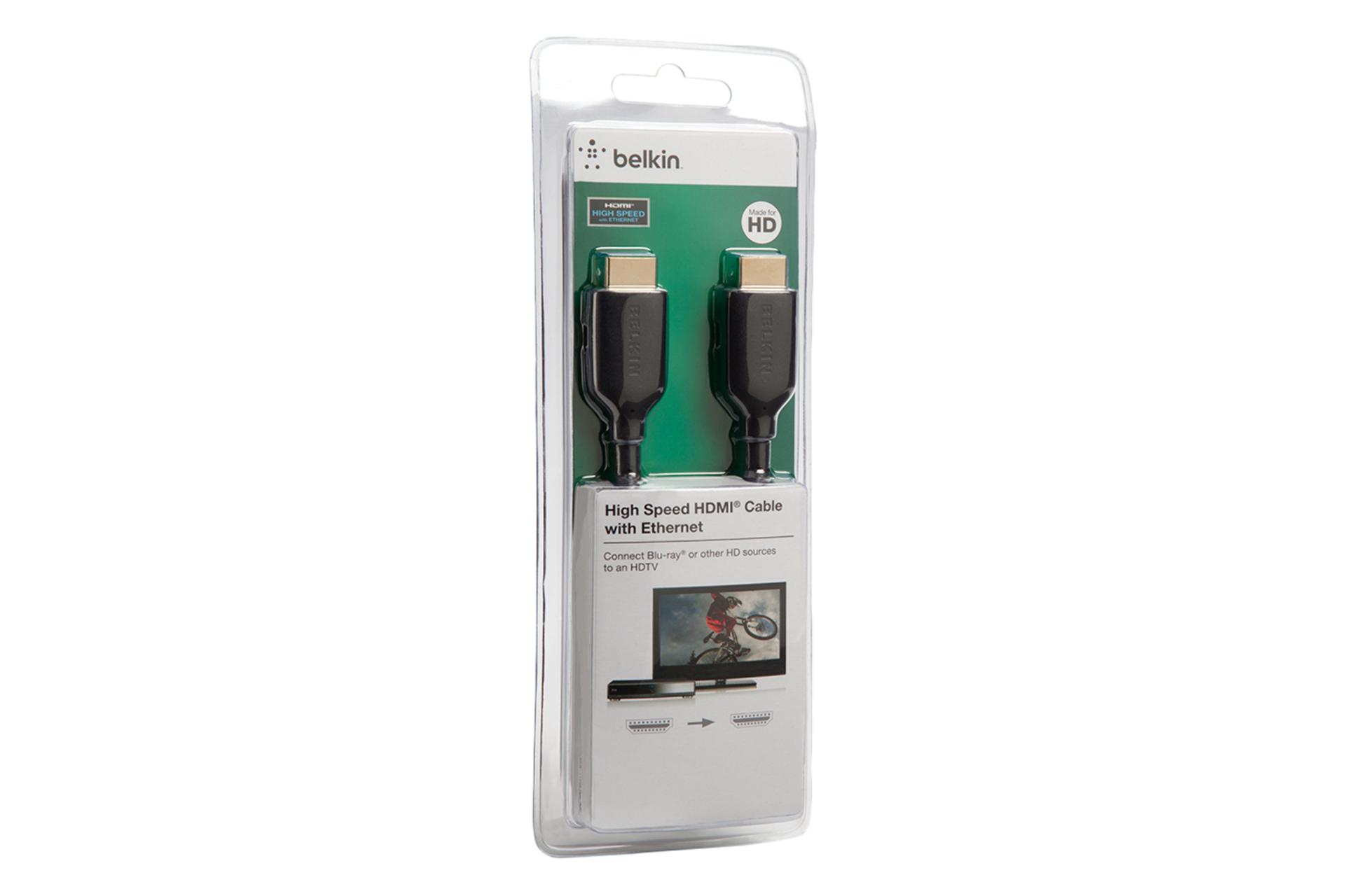جعبه کابل HDMI بلکین F3Y021bt10M 4K 30hz نسخه 1.4 با طول 10 متر