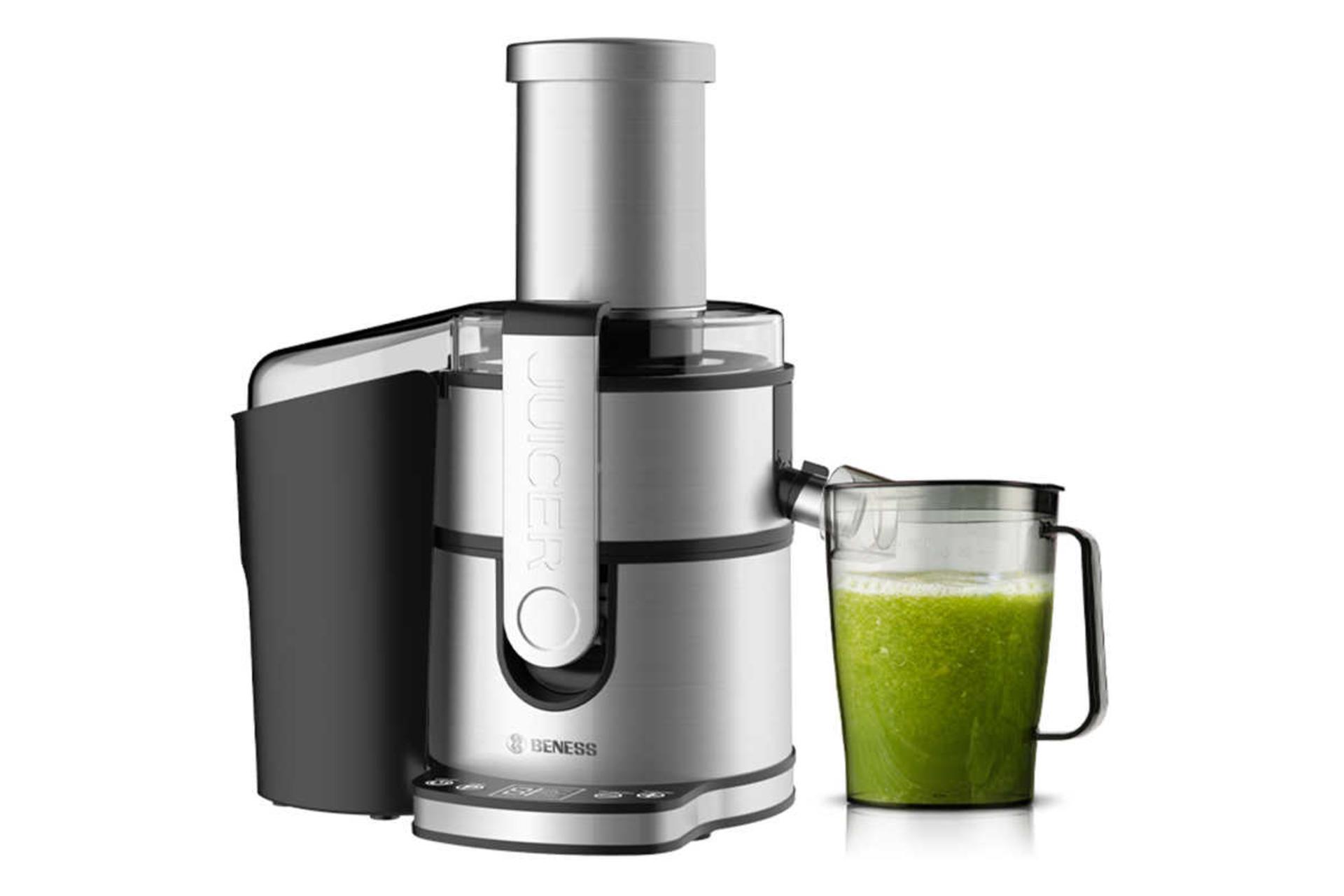 نمای جلوی آبمیوه گیری بنس BJ_P362G به همراه پارچ