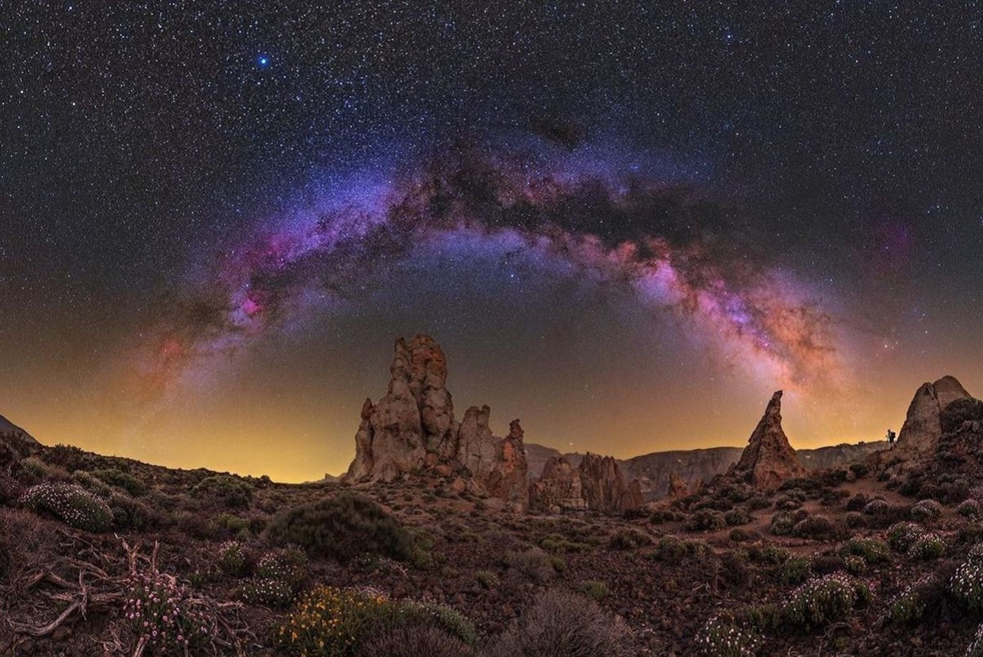 آسمان شب کهکشان