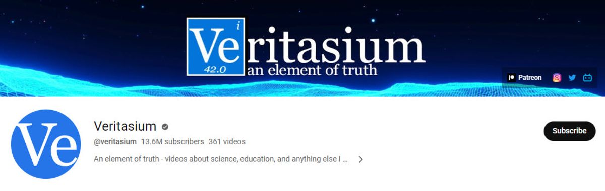 Veritasium YouTube channel