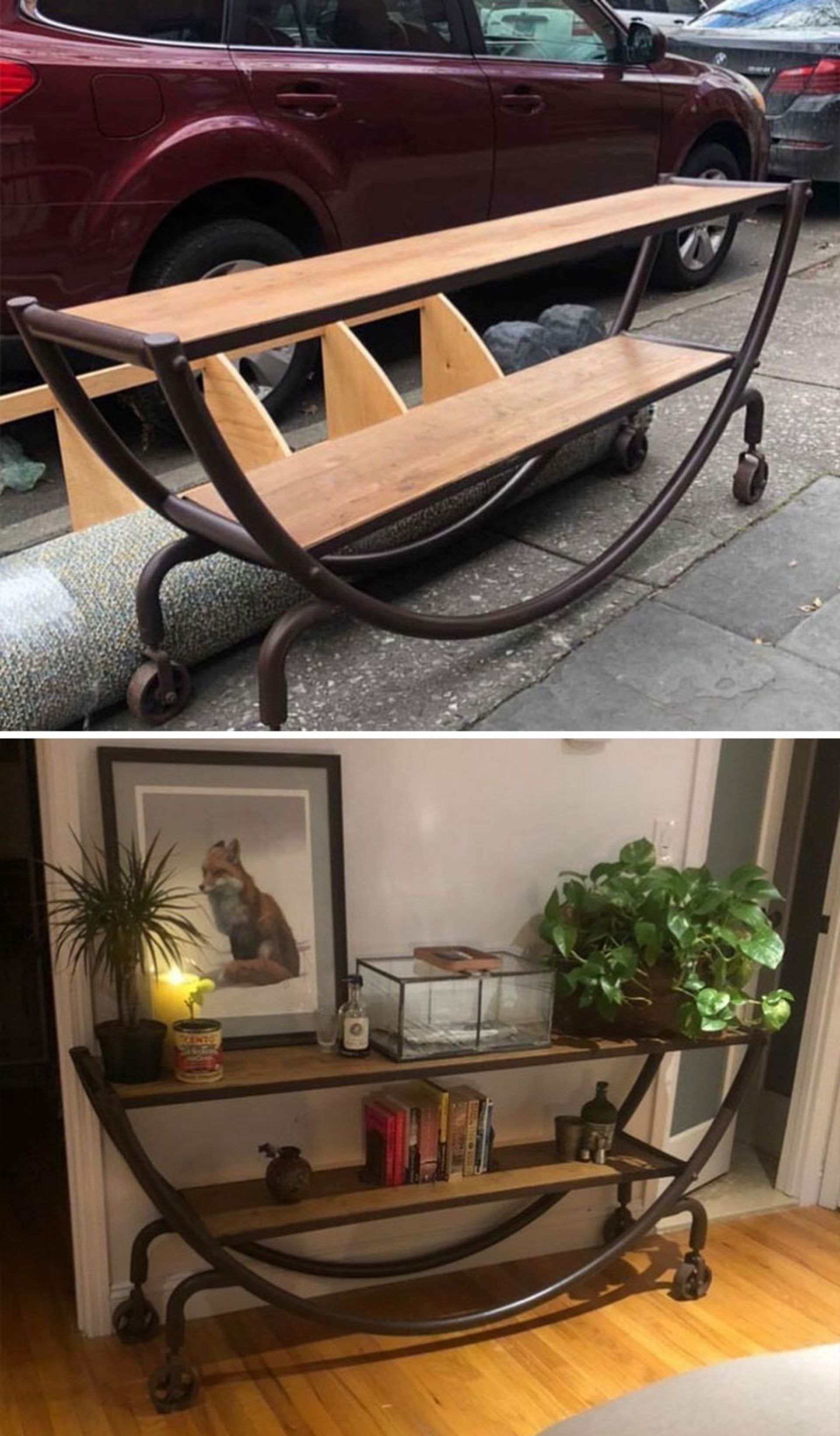 میز دکوری کنار خیابانی در نیویورک