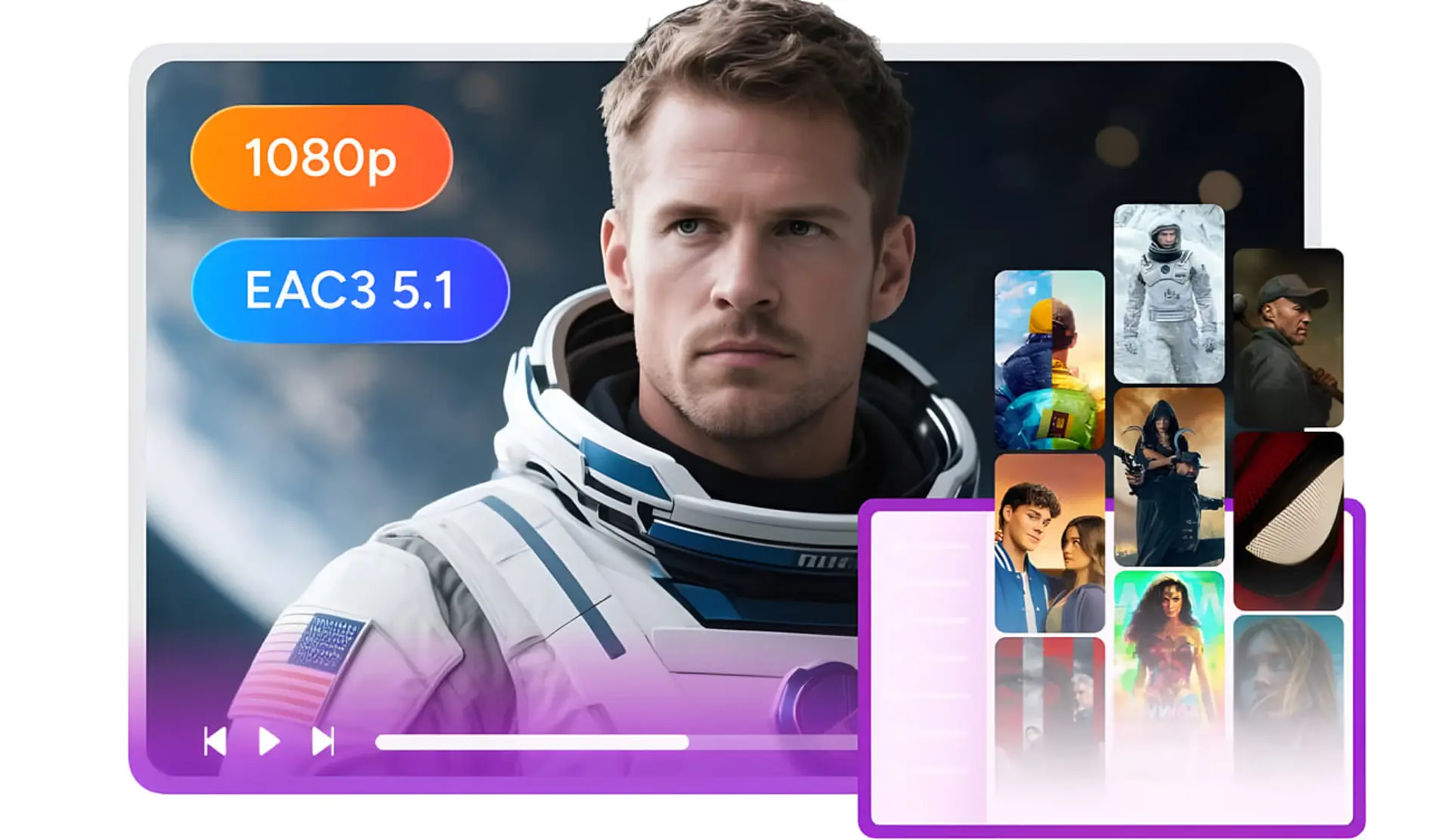 پخش ویدیو با کیفیت 1080p و صدای EAC3 5.1 در نرمافزار کامپیوتر