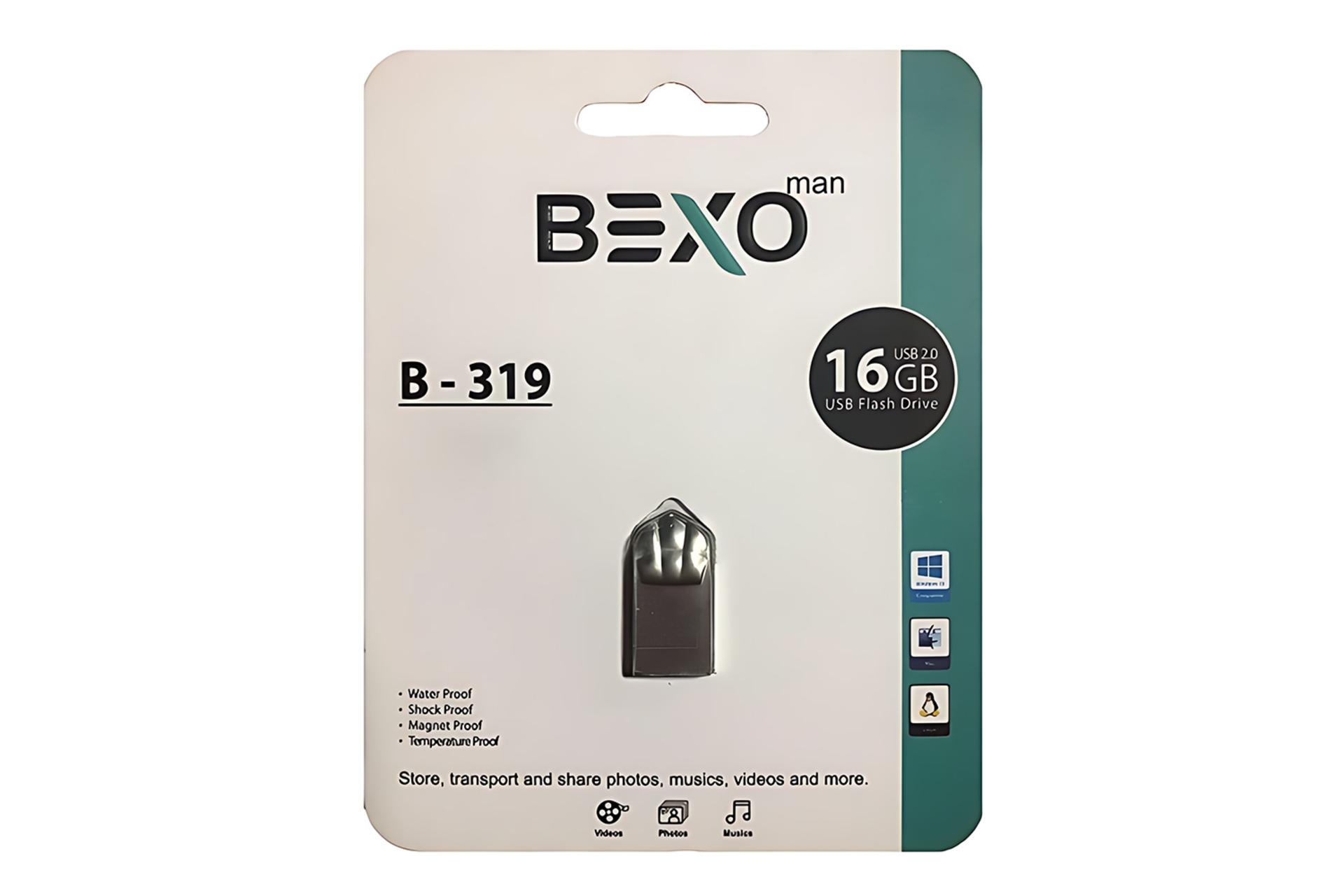 جعبه فلش مموری بکسومن BEXOman B-319 16GB USB 2.0