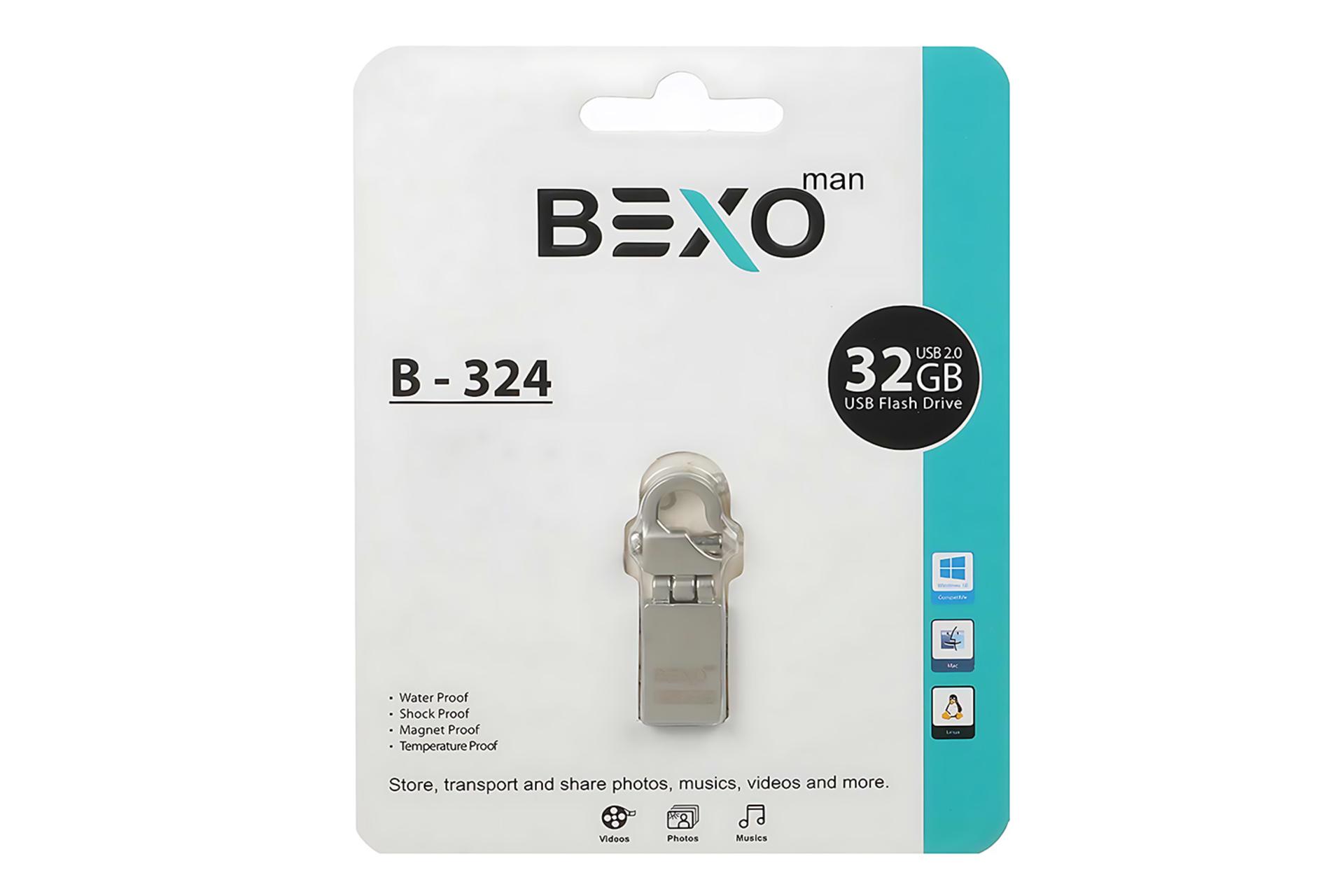 جعبه فلش مموری بکسومن BEXOman B-324 32GB USB 2.0