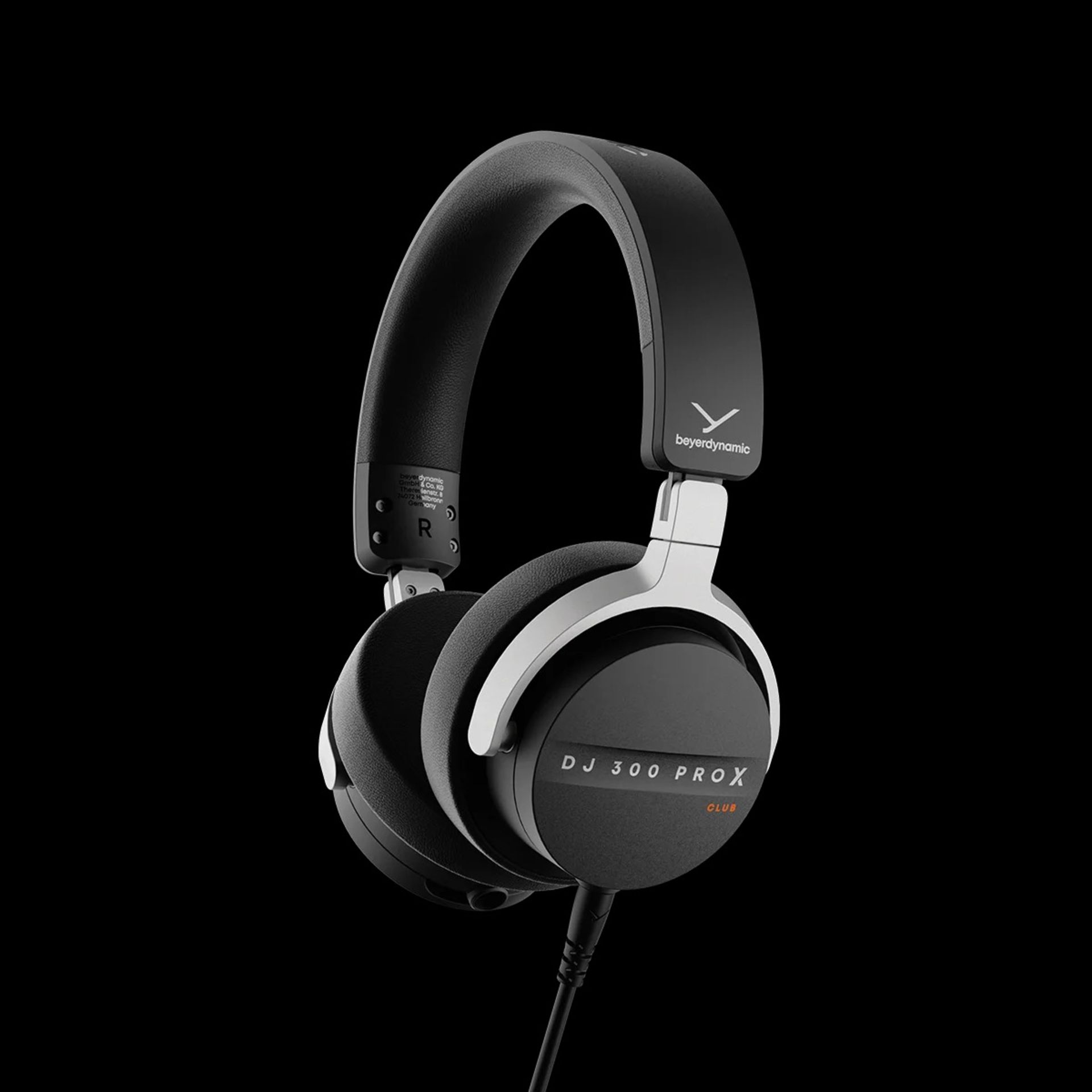 هدفون DJ 300 PRO X CLUB در رنگ مشکی‌نقره‌ای