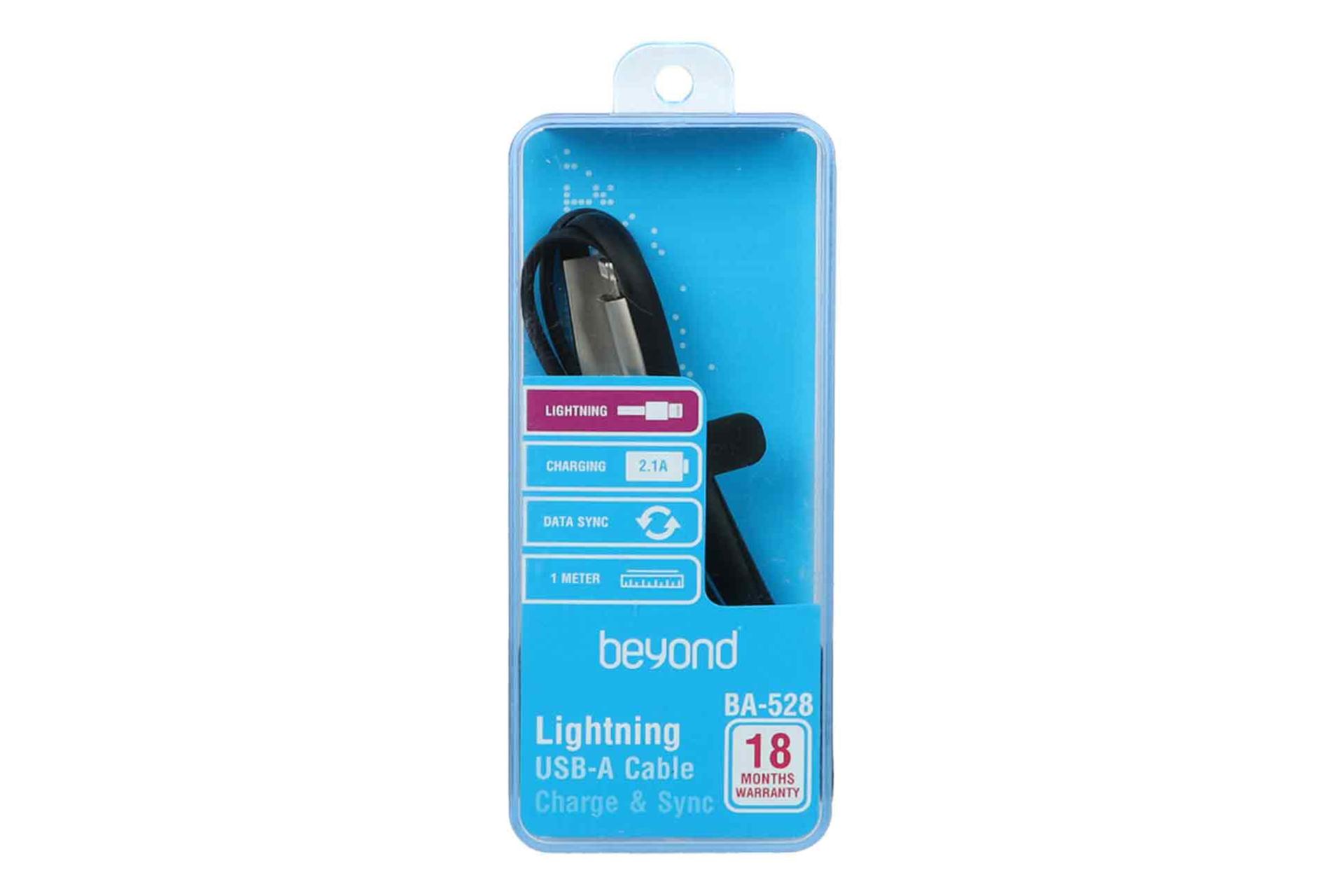 جعبه شارژ USB بیاند Type-A به Lightning مدل BA-528 با طول 1 متر
