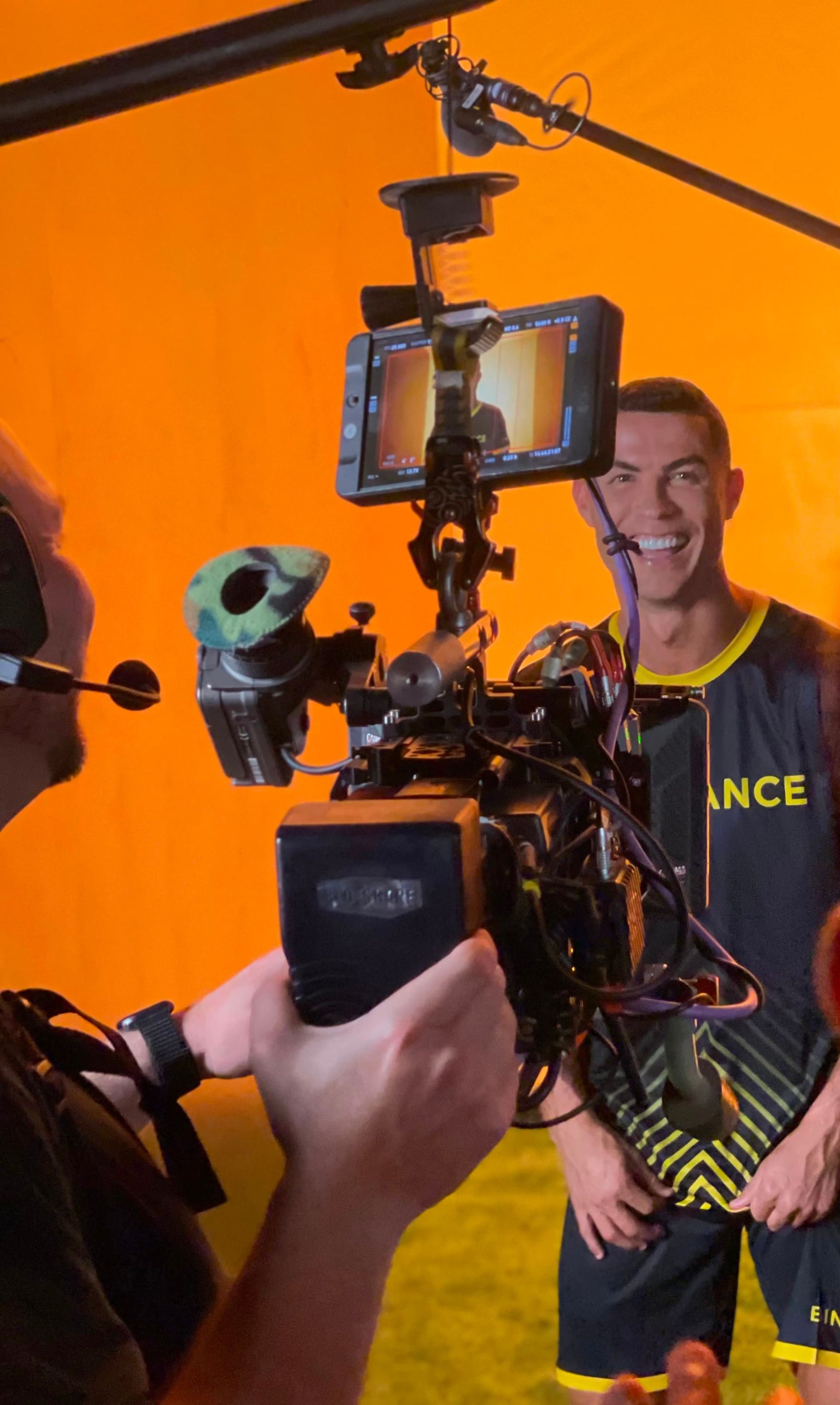 کریس رونالدو جلوی دوربین بایننس