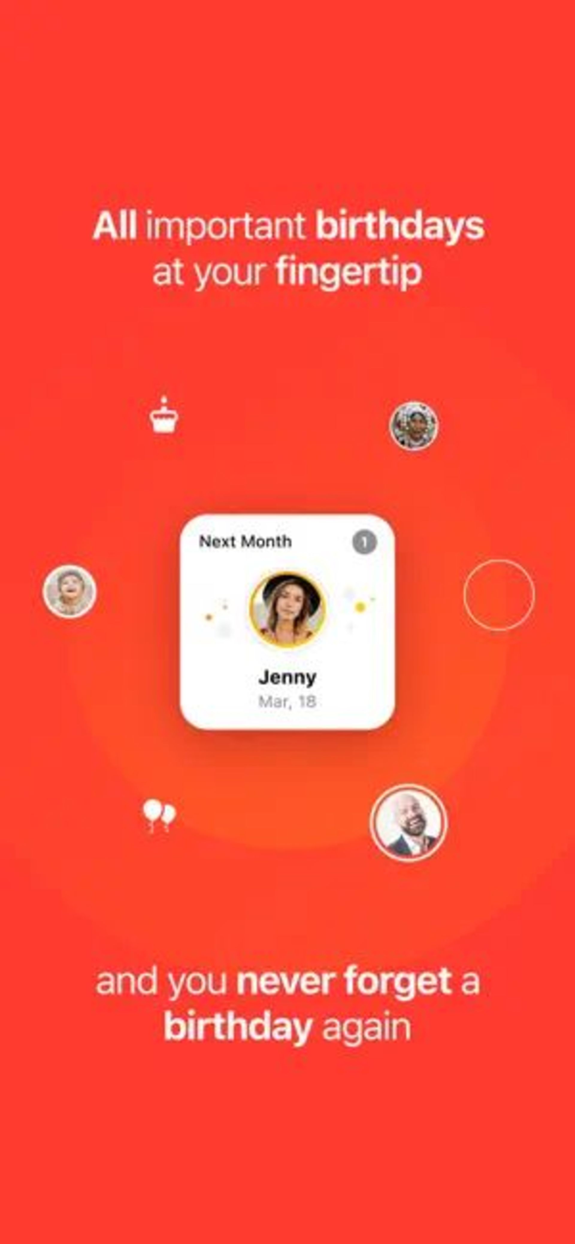 برنامه Birthday reminder and widgets آیفون