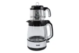 نمای چای ساز بیشل BL-TM-009 با نمایش قوری و کتری