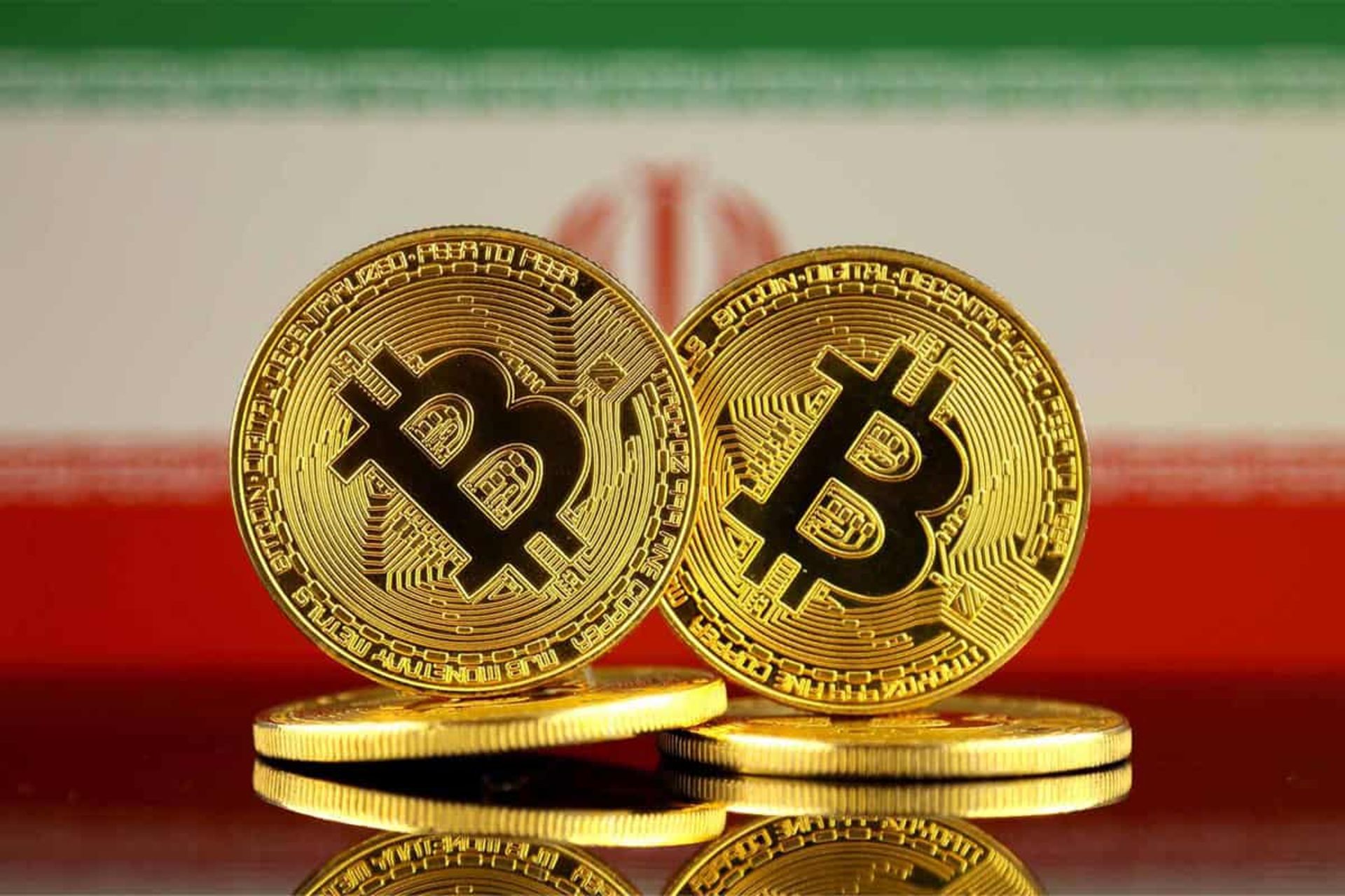 بیت کوین و پرچم ایران